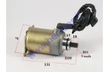 Starter motor 9 tooth D11 for quad bike, scooter GY6 125-150cc