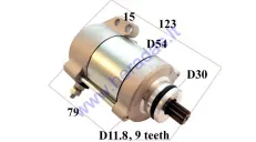 Starter 9 teeth D11,8 for motocycle KTM 250 300 XC EXC 2008-2016 410 Watt 55140001000 55140001100, 464244, SMU0505, SMU0525