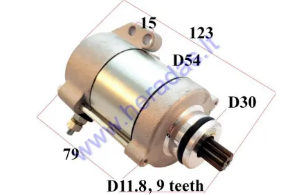 Starter 9 teeth D11,8 for motocycle KTM 250 300 XC EXC 2008-2016 410 Watt 55140001000 55140001100, 464244, SMU0505, SMU0525