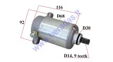 STARTER MOTOR 9 TOOTH D14 FOR scooter, motorcycle  YAMAHA 18758N 4KB-81800-00 4KB-81800-00-00 4KB-81890-00-00