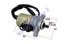 Starter motor 9 tooth D8,7 for 2-stroke scooter