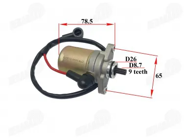 Starteris 9 dantų D9 dvitakčiam motoroleriui TGB 50cc 101 102 202T 203 303 Acros Laser 50