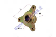 Rear wheel hub 3 hole for ATV quad bike