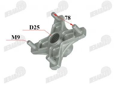 Stebulė galinio rato ATV keturračio 4 skylių tinka EGL MOTOR MADIX110, THE125