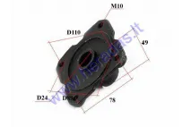 Rear wheel hub for ATV quad bike D24