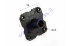 Rear wheel hub for ATV quad bike D24