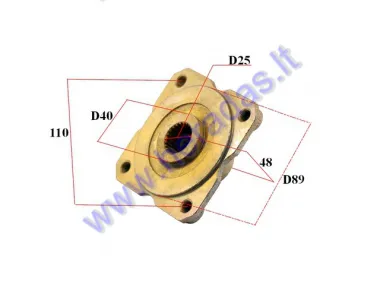 REAR WHEEL HUB FOR ATV QUAD BIKE D25