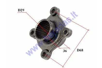 Sprocket spacer for quad bike