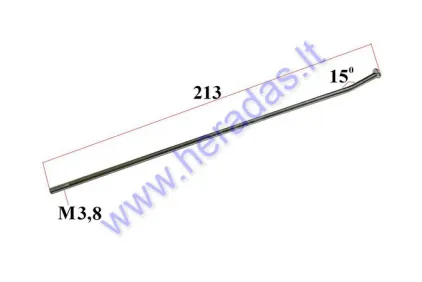 Spoke for motorcycle  L208 D3.4 15 degree