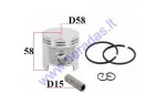 PISTON KIT FOR STIHL MS070 D58 PIN15