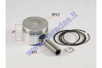 Stūmoklis motorolerio 125cc D52.4 GY6