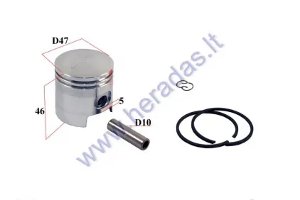 PISTON, RING SET FOR SCOOTER 70cc 2T ENGINE HONDA YAMAHA APRILIA