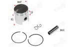 STŪMOKLIS ŽIEDAI APRILIA AM6 MINA 80c LC 47mm PIN12