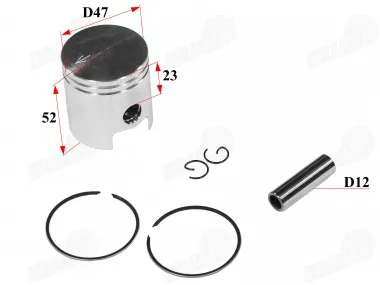 STŪMOKLIS ŽIEDAI APRILIA AM6 MINA 80c LC 47mm PIN12
