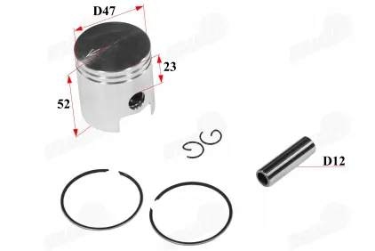 STŪMOKLIS ŽIEDAI APRILIA AM6 MINA 80c LC 47mm PIN12