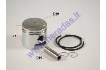 Piston, ring set for ATV quad bike 50cc 2-stroke D40