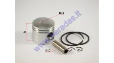 Piston, ring set for ATV quad bike 50cc 2-stroke