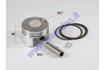 Piston, ring set for ATV quad bike 250cc