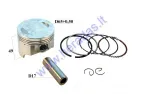 PISTON, RING SET FOR ATV QUAD BIKE Honda CB 200 REPAIR-REPLACEMENT D69+0,50mm PIN17  Yamaha Majesty 250