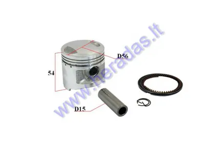 Piston, ring set for quad bike 156FMJ 156FMI CG125