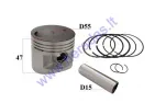 Piston, ring set for motorcycle 140-150cc Lifan engine