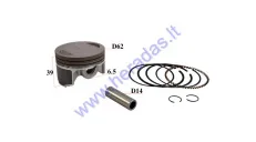 Piston, ring set for motorcycle 190cc ZS190 D62 PIN14