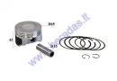 Piston, ring set for motorcycle CBF 250cc air-cooled D65,4