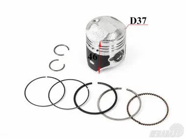 Piston rings for motorcycle scooter 50cc D37 fits DB50PRO