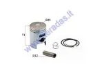 Piston, ring set for scooter Honda Dio  50cc AC 2T D39 Repair-replacement +0,50MM