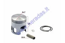 Piston, ring set for scooter MBK Booster 70cc D47 Repair +0,75MM