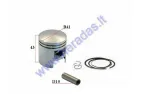 Piston, ring set for scooter Suzuki AD 50cc AC 2T D41