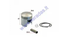 Piston, ring set for scooter Suzuki AD 50cc AC 2T D41 Repair +0,50MM