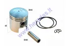 PISTON, RING SET FOR SCOOTER TGB, Suzuki Katana, Suzuki AD  60cc D44 PIN10