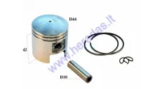 PISTON, RING SET FOR SCOOTER TGB, Suzuki Katana, Suzuki AD  60cc D44 PIN10