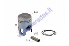 Piston, ring set for scooter Yamaha Jog 50cc 2T D40 Repair-replacement +0,50MM