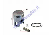 Piston, ring set for scooter Yamaha Jog 50cc 2T D40 Repair-replacement +0,75MM