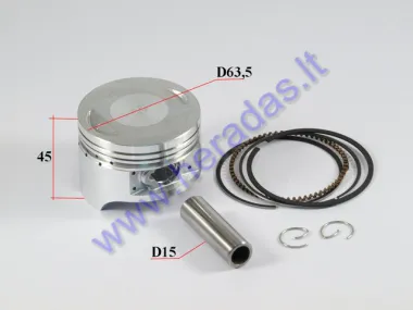 Piston, ring set for ATV quad bike 200cc
