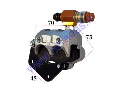 Front brake caliper for motorcycle rear GY6  125cc with locking system