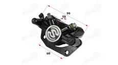 Rear brake caliper right side for motorcycle, scooter, tricycle fits HIMOTO HM3