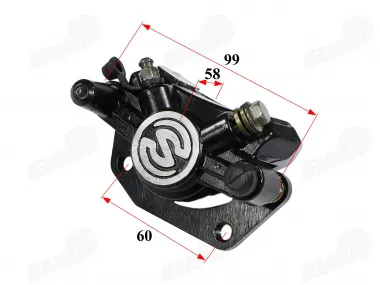 Rear brake caliper right side for motorcycle, scooter, tricycle fits HIMOTO HM3
