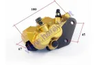 Front brake caliper for motorcycle