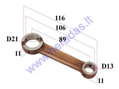 CRANKSHAFT CONNECTING ROD FOR MOTORIZED BICYCLE  100CC