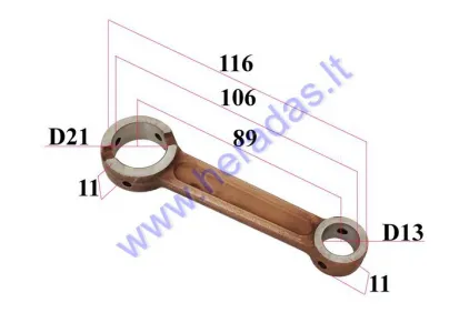 CRANKSHAFT CONNECTING ROD FOR MOTORIZED BICYCLE  100CC