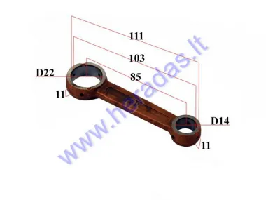 CRANKSHAFT CONNECTING ROD FOR MOTORIZED BICYCLE 50cc