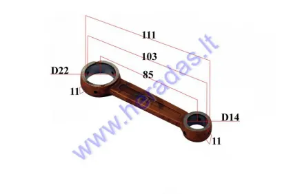 CRANKSHAFT CONNECTING ROD FOR MOTORIZED BICYCLE 50cc