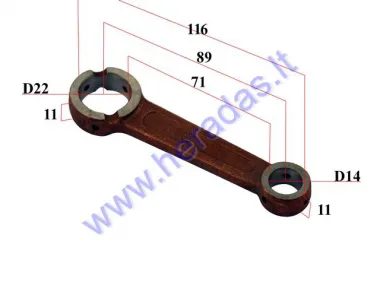 CRANKSHAFT CONNECTING ROD FOR MOTORIZED BICYCLE 80CC