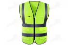 Reflective vest with pockets, one size fits all