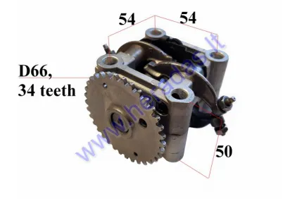 Svirtelės vožtuvų pakelėjo su velenėliu keturračio motociklo 150cc GY6