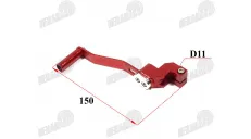 Svirtis bėgių perjungimo motociklo reguliuojamo ilgio