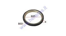 Exhaust gasket ring Cagiva City 50cc, Keeway, Peugeot,Honda  33x25x4 33/25/4